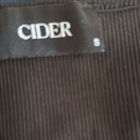 Cider Ruched Square Neck Black Ribbed Knit Crop Top Small Sexy Cropped - Picture 4 of 5